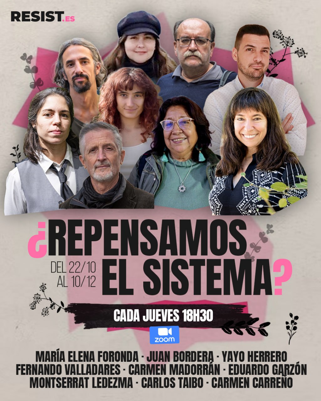 Cartel del ciclo ¿Repensamos el sistema?